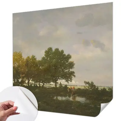Papel de parede infantil com paisagem florestal