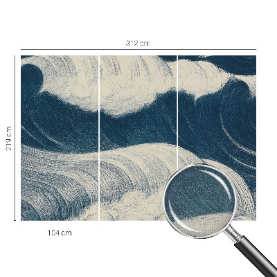 Papel de parede para criança Ondas do mar