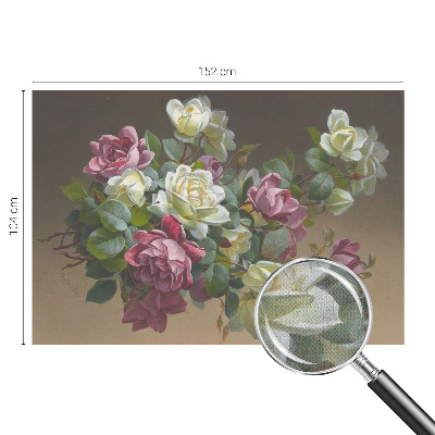 Papel de parede autocolante para quarto com padrão floral elegante