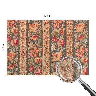 Autocolante de parede fotográfico com flores coloridas