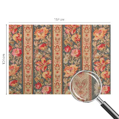 Autocolante de parede fotográfico com flores coloridas