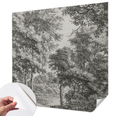 Papel de parede 3D Paisagem florestal