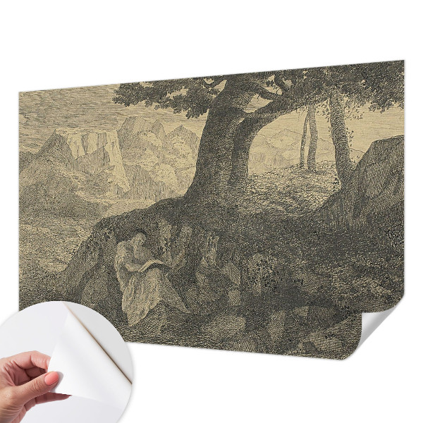 Papel de parede autocolante Caractere de leitura
