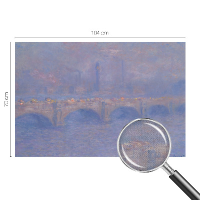 Papel de parede autocolante para quarto com padrão de ponte azul