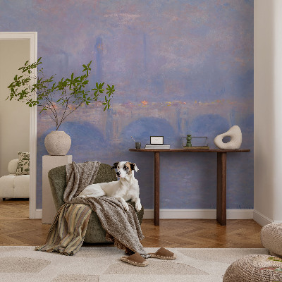 Papel de parede autocolante para quarto Ponte Azul