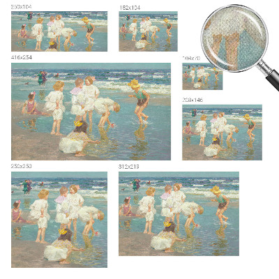 Papel de parede 3D Infância na praia