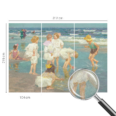 Papel de parede 3D Infância na praia
