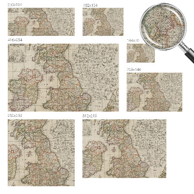 Papel de parede autocolante para sala com estampa de mapa antigo