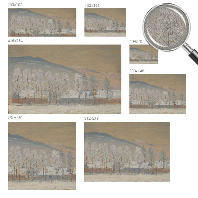 Papel de parede autocolante Paisagem de inverno