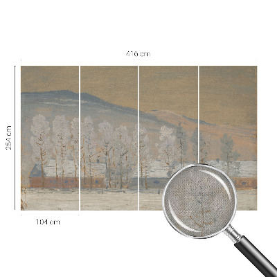 Papel de parede autocolante Paisagem de inverno