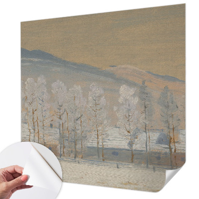 Papel de parede autocolante Paisagem de inverno