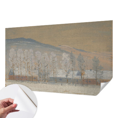 Papel de parede autocolante Paisagem de inverno