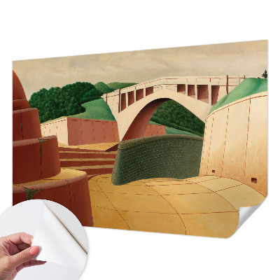 Autocolante de parede fotográfico com paisagem tranquila