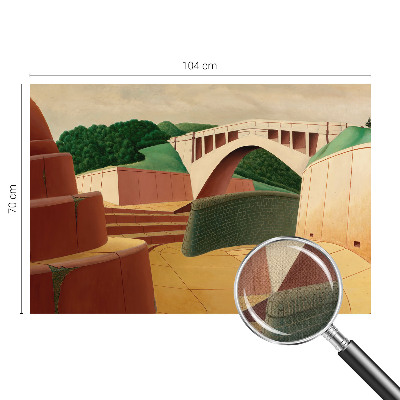 Autocolante de parede fotográfico com paisagem tranquila