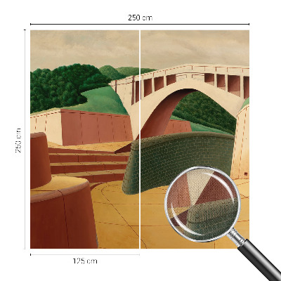 Autocolante de parede fotográfico com paisagem tranquila