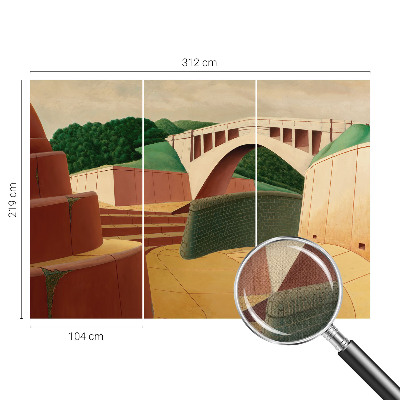 Autocolante de parede fotográfico com paisagem tranquila