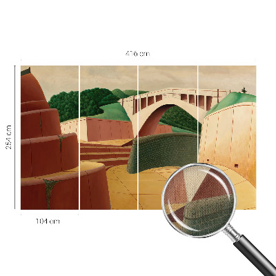 Autocolante de parede fotográfico com paisagem tranquila
