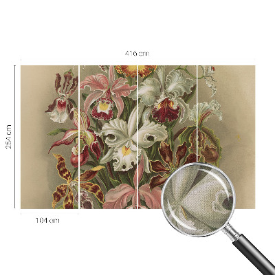 Papel de parede para criança com padrão floral elegante
