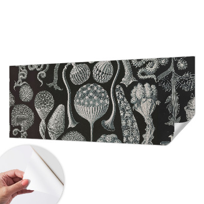 Papel de parede autocolante com estampa de plantas em estilo mágico