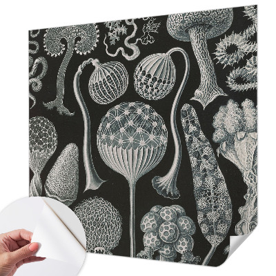 Papel de parede autocolante com estampa de plantas em estilo mágico