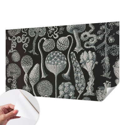 Papel de parede autocolante com estampa de plantas em estilo mágico