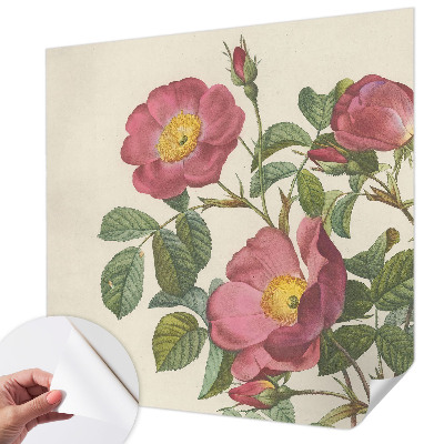 Papel de parede 3D motivo de rosa