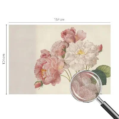 Papel de parede para criança com estampa de rosas românticas