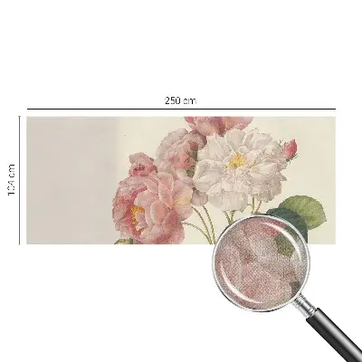 Papel de parede para criança com estampa de rosas românticas