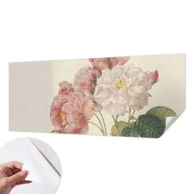 Papel de parede para criança com estampa de rosas românticas