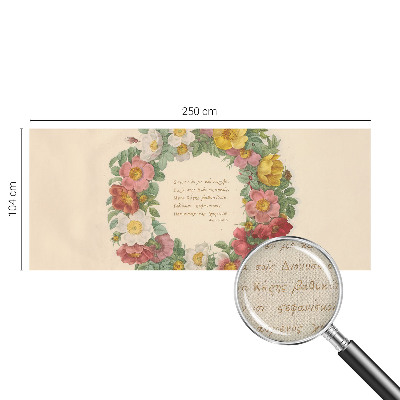 Papel de parede infantil Coroa de flores