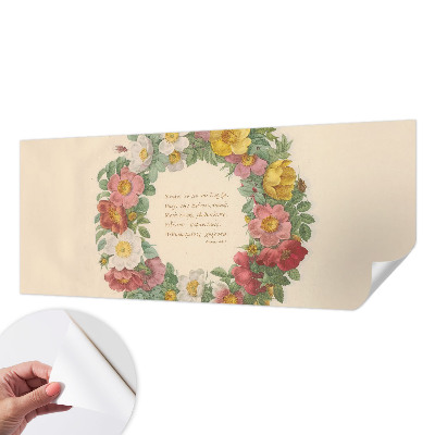 Papel de parede infantil Coroa de flores