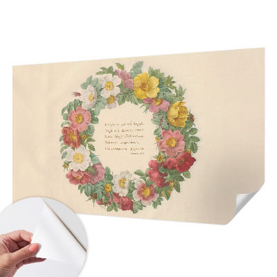 Papel de parede infantil Coroa de flores