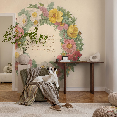 Papel de parede infantil Coroa de flores
