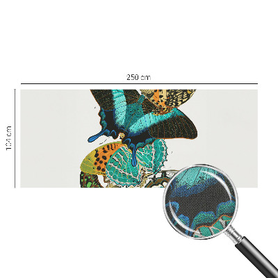 Papel de parede autocolante para sala Borboletas coloridas