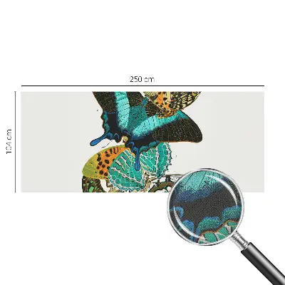 Papel de parede autocolante para sala com estampa de borboletas coloridas
