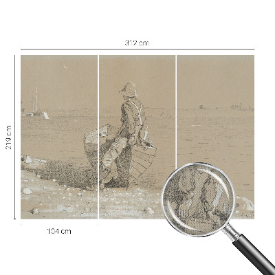 Papel de parede para criança Cena nostálgica