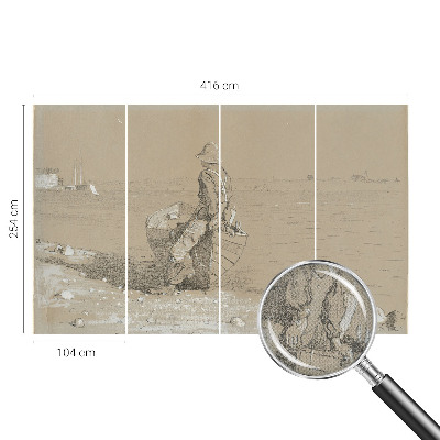 Papel de parede para criança Cena nostálgica