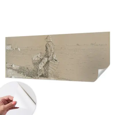 Papel de parede para criança com uma cena nostálgica
