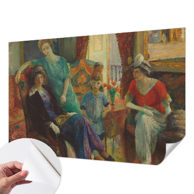 Papel de parede autocolante para sala Elegância clássica
