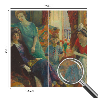 Papel de parede autocolante para sala Elegância clássica