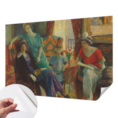 Papel de parede autocolante para sala Elegância clássica