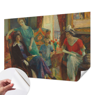 Papel de parede autocolante para sala Elegância clássica
