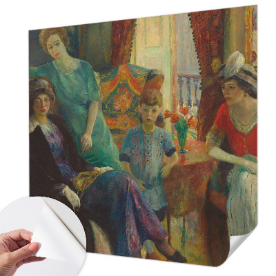 Papel de parede autocolante para sala Elegância clássica