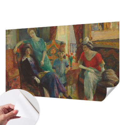 Papel de parede autocolante para sala Elegância clássica
