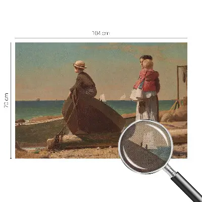 Papel de parede infantil com cena à beira-mar