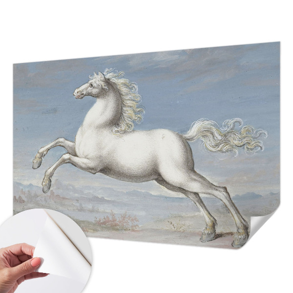 Papel de parede infantil Cavalos no salto