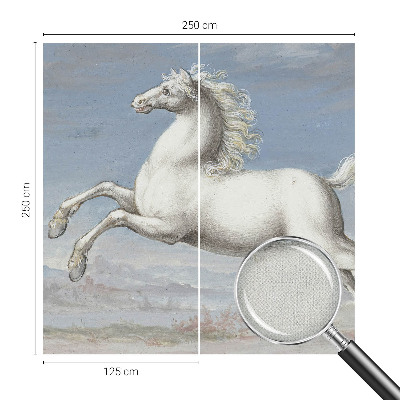 Papel de parede infantil Cavalos no salto