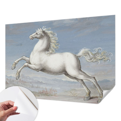 Papel de parede infantil Cavalos no salto