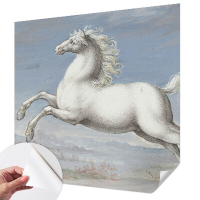 Papel de parede infantil Cavalos no salto