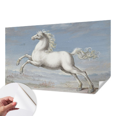 Papel de parede infantil Cavalos no salto